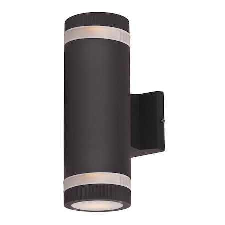 Maxim Lighting Lightray 2-Light 4.25" Wide Architectural Bronze Outdoor Wall Sconce 6112ABZ